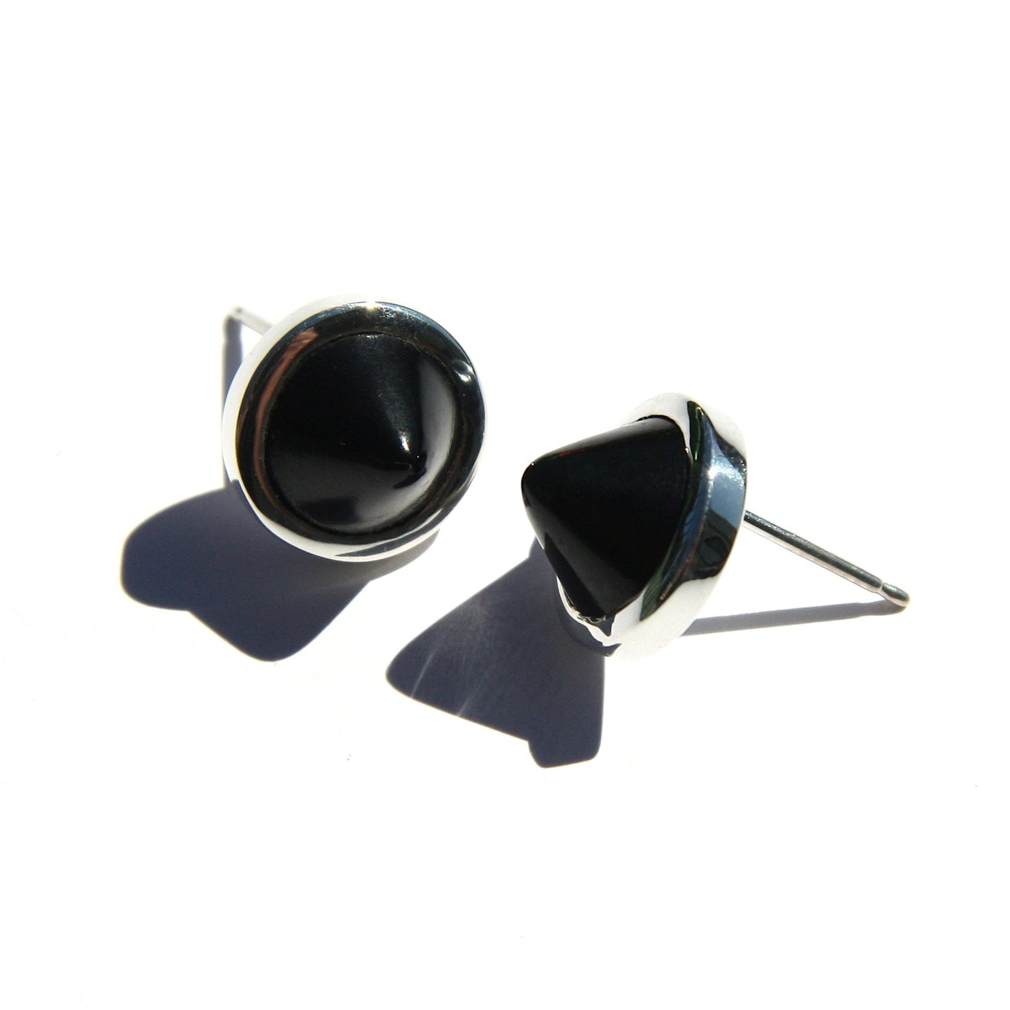 Earrings Black Jade