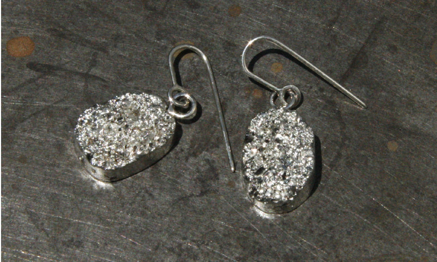 Druzy crystal earrings