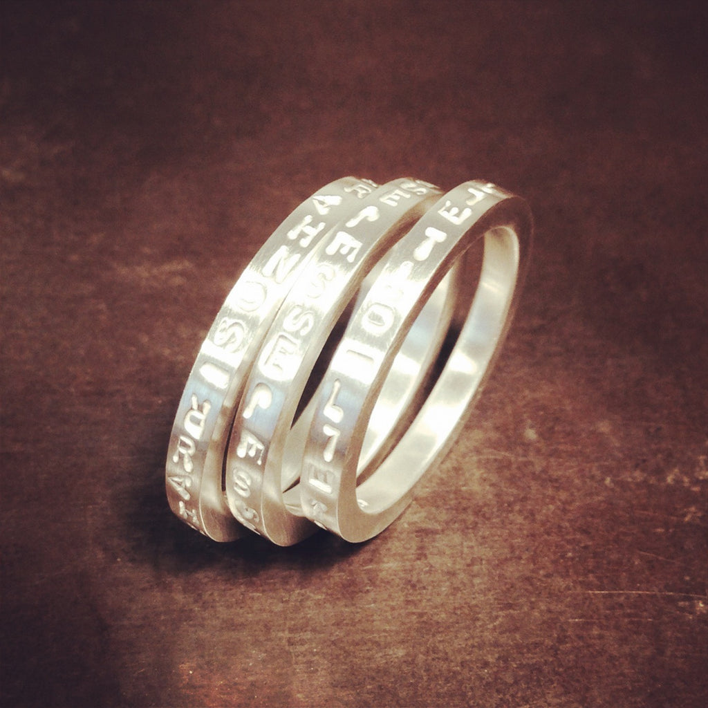 Silver Stack Rings