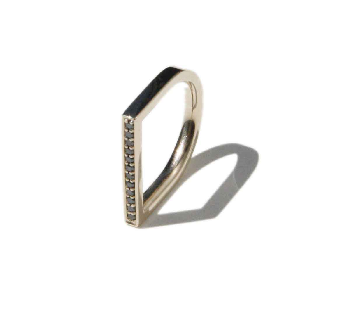 'U' shaped dress ring