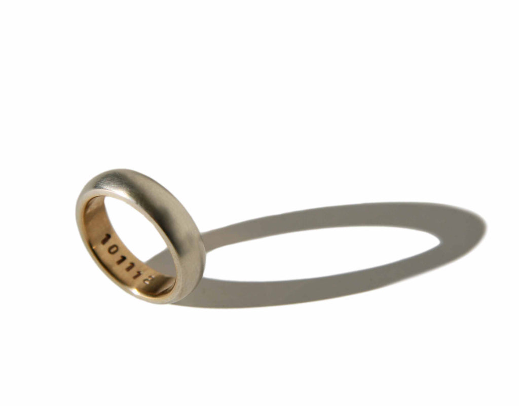 Classic half round wedding band